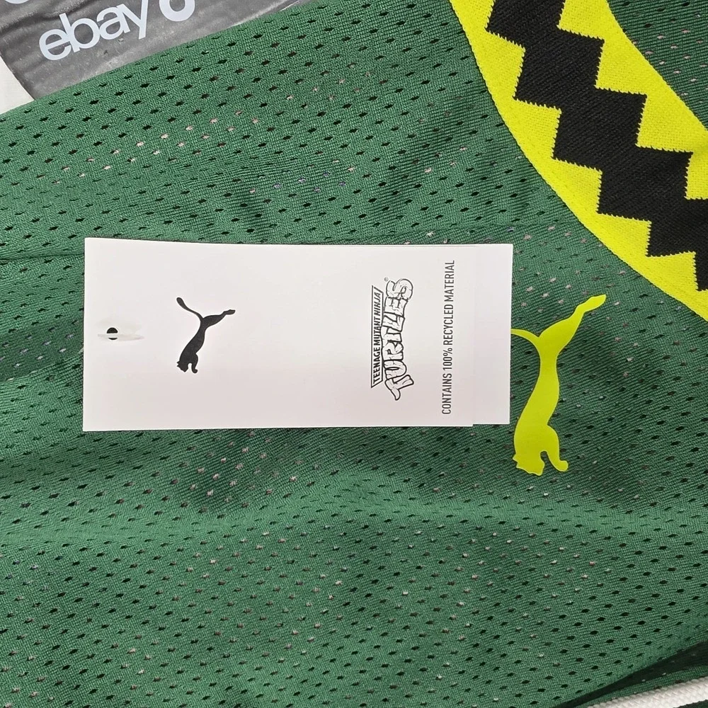 PUMA X Teenage Mutant Ninja Turtles Hoops Shorts 630931 01 Men's Size Small
